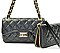 Quilted Turn-Lock Small Shoulder Bag With Wallet