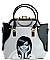 Obama Magazine Print - 2 In 1 Chic Famous People Magazine Print Tote Handbag Design JP6395-BK