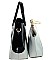 Obama Magazine Print - 2 In 1 Chic Famous People Magazine Print Tote Handbag Design JP6395-BK