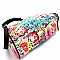 2-Way Graffiti Effect Chevron Quilted Tote Shoulder Bag