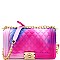 QUILTED MULTI COLOR JELLY SHOULDER BAG