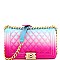 QUILTED MULTI COLOR JELLY SHOULDER BAG