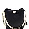 2-Way Turn-Lock Accent Jelly Chain Bucket Shoulder Bag