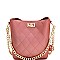 2-Way Turn-Lock Accent Jelly Chain Bucket Shoulder Bag