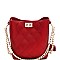2-Way Turn-Lock Accent Jelly Chain Bucket Shoulder Bag