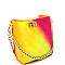 2-Way Turn-Lock Accent Jelly Chain Bucket Shoulder Bag