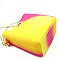 2-Way Turn-Lock Accent Jelly Chain Bucket Shoulder Bag