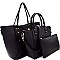 Hardware Accent Classy 3 in 1 Tote SET MH-87747