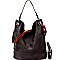 Two-Tone Rustic 2-Way Hobo Wallet SET MH-87904