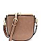 Flip-Lock Top Frame Crossbody Bag