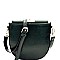 Flip-Lock Top Frame Crossbody Bag