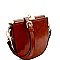Flip-Lock Top Frame Crossbody Bag