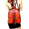 Ostrich Embossed Multi-Pocket Backpack Wallet SET MH-87942