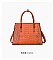 3 IN 1 Crocodile Pattern Satchel Clutch Set & Wallet