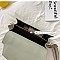 Metal Handle Color Block Satchel - Shoulder Bag