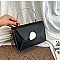 Metal Handle Color Block Satchel - Shoulder Bag