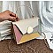 Metal Handle Color Block Satchel - Shoulder Bag