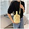 DRAWSTRING HANDMADE WOVEN BUCKET BAG