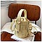 DRAWSTRING HANDMADE WOVEN BUCKET BAG