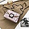 BUCKLED & CHAIN HANDLE SHOULDER SATCHEL BAG