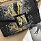BUCKLED & CHAIN HANDLE SHOULDER SATCHEL BAG