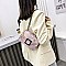 BUCKLED & CHAIN HANDLE SHOULDER SATCHEL BAG
