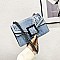 BUCKLED & CHAIN HANDLE SHOULDER SATCHEL BAG
