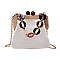 Wooden Frame Jelly Colorful Chain Bag