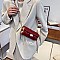 Quilted 2-Tone Fashion Cylinder-Shaped Cross-Body