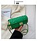 Quilted 2-Tone Fashion Cylinder-Shaped Cross-Body