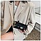 Quilted 2-Tone Fashion Cylinder-Shaped Cross-Body