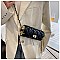 Quilted 2-Tone Fashion Cylinder-Shaped Cross-Body