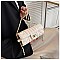 Quilted 2-Tone Fashion Cylinder-Shaped Cross-Body