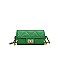 Quilted 2-Tone Fashion Cylinder-Shaped Cross-Body