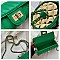 Quilted 2-Tone Fashion Cylinder-Shaped Cross-Body