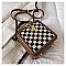 Boxy Shape Checker Satchel / Shoulder Bag