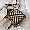 Boxy Shape Checker Satchel / Shoulder Bag