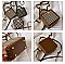 Boxy Shape Checker Satchel / Shoulder Bag