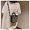 Boxy Shape Checker Satchel / Shoulder Bag