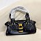 Fashion Retro Lock and Key Shoulder Bag