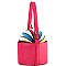 ACCORDION KISS-LOCK BUCKET SATCHEL