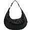 2-Way Pinstripe Effect Two-Tone Strap Hobo