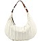 2-Way Pinstripe Effect Two-Tone Strap Hobo