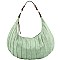 2-Way Pinstripe Effect Two-Tone Strap Hobo