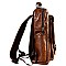 Multi-Pocket Buckle Accent Laptop Backpack