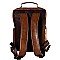 Multi-Pocket Buckle Accent Laptop Backpack