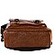 Multi-Pocket Buckle Accent Laptop Backpack