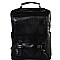 Multi-Pocket Buckle Accent Laptop Backpack