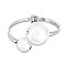Formal LARGE PEARLS OPEN HINGE CUFF BRACELET