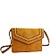 STYLISH SMOOTH PU LEATHER DESIGNER STYLISH ENVELOPE CLUTCH CROSSBODY BAG JY-BAFN-0001